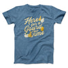 Here For A Gourd Time Funny Thanksgiving Men/Unisex T-Shirt Heather Slate | Funny Shirt from Famous In Real Life