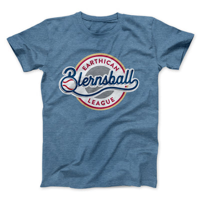 Earthican Blernsball League Men/Unisex T-Shirt Heather Slate | Funny Shirt from Famous In Real Life