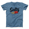 Salty Chips Funny Men/Unisex T-Shirt Heather Slate | Funny Shirt from Famous In Real Life