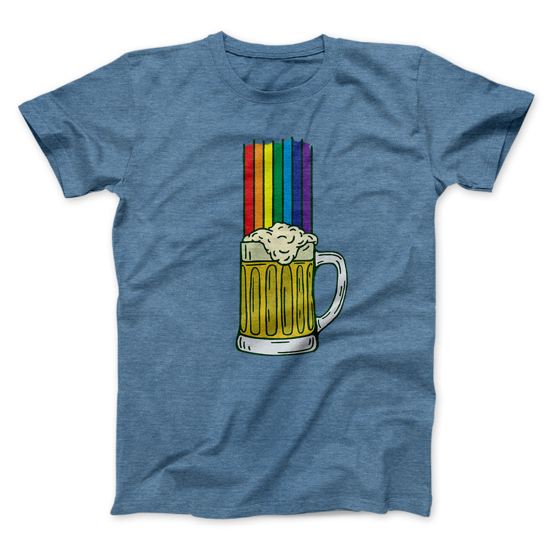 Beer Rainbow Men/Unisex T-Shirt | Funny Shirt from Famous In Real Life