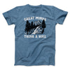 Great Minds Think A Hike Men/Unisex T-Shirt Heather Slate | Funny Shirt from Famous In Real Life