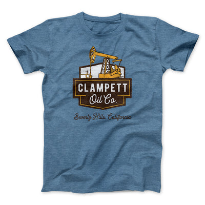 Clampett Oil Co. Men/Unisex T-Shirt Heather Slate | Funny Shirt from Famous In Real Life