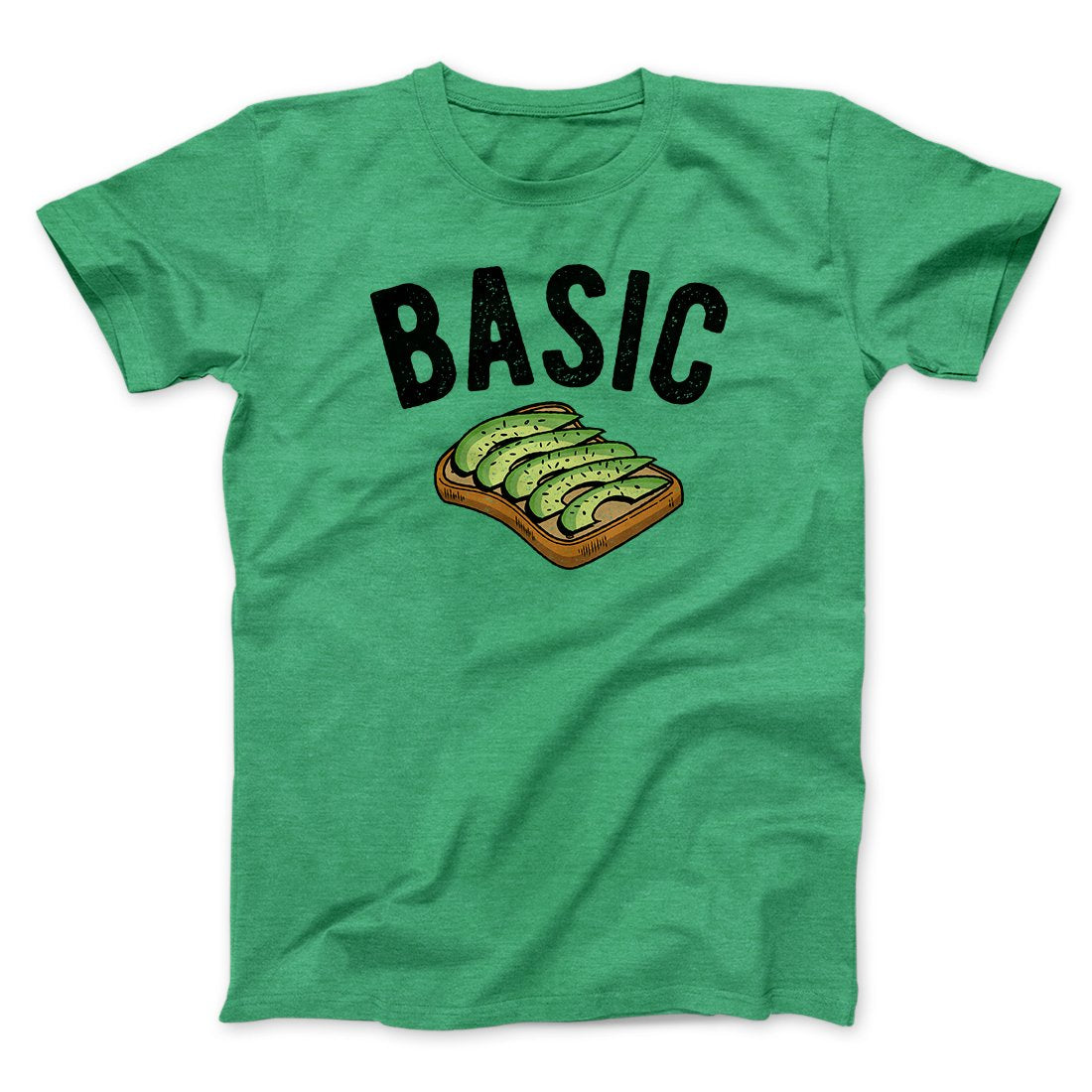 Basic- Avocado Toast Men/Unisex T-Shirt Heather Kelly | Funny Shirt from Famous In Real Life