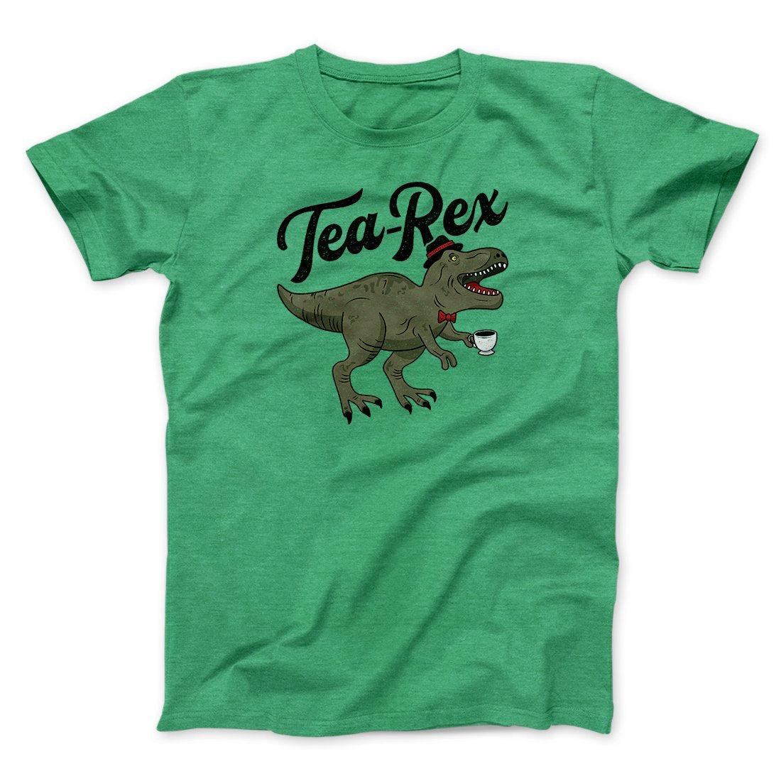 Tea-Rex Men/Unisex T-Shirt Heather Kelly | Funny Shirt from Famous In Real Life