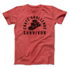 Crate Challenge Survivor 2021 Funny Men/Unisex T-Shirt Heather Red | Funny Shirt from Famous In Real Life
