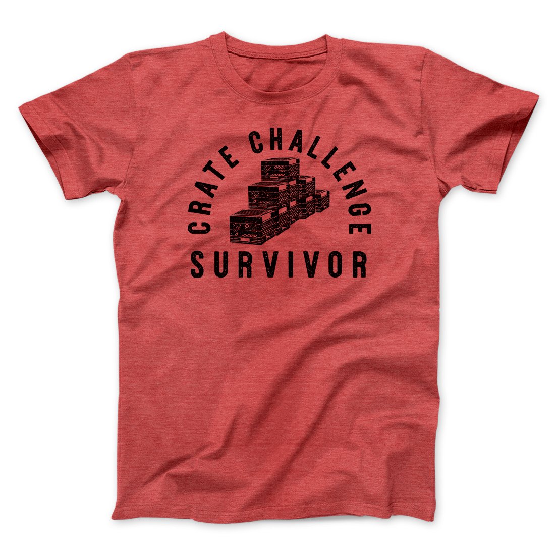 Crate Challenge Survivor 2021 Funny Men/Unisex T-Shirt | Funny Shirt from Famous In Real Life