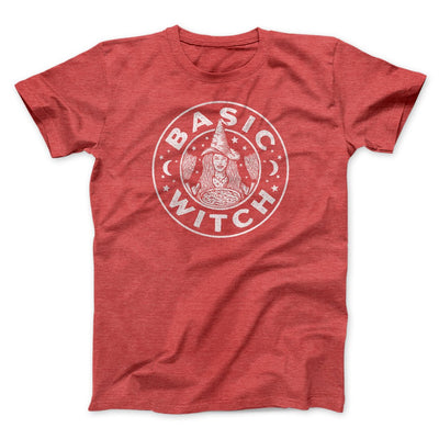 Basic Witch Men/Unisex T-Shirt Heather Red | Funny Shirt from Famous In Real Life