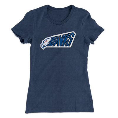 HAWKS Women's T-Shirt Indigo | Funny Shirt from Famous In Real Life