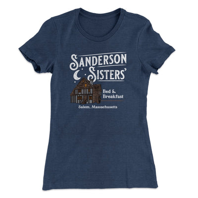 Sanderson Sisters' Bed & Breakfast Women's T-Shirt Indigo | Funny Shirt from Famous In Real Life