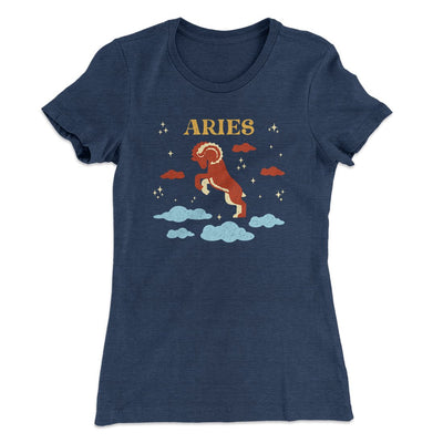 Aries Women's T-Shirt Indigo | Funny Shirt from Famous In Real Life