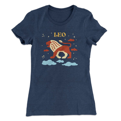 Leo Women's T-Shirt Indigo | Funny Shirt from Famous In Real Life