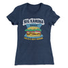 Big Kahuna Burger Women's T-Shirt Indigo | Funny Shirt from Famous In Real Life