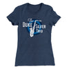 Duke Silver Trio Women's T-Shirt Indigo | Funny Shirt from Famous In Real Life