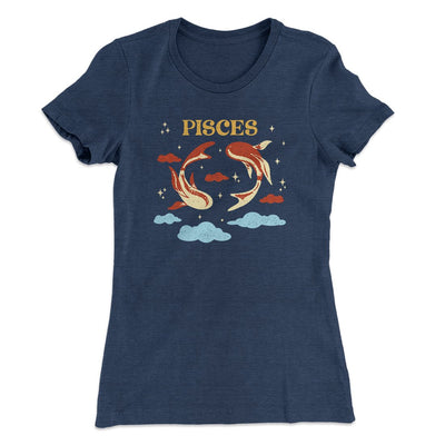 Pisces Women's T-Shirt Indigo | Funny Shirt from Famous In Real Life