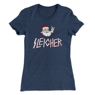 Sleigher Women's T-Shirt Indigo | Funny Shirt from Famous In Real Life