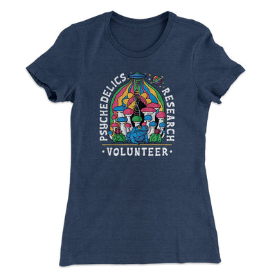 Psychedelics Research Volunteer Women's T-Shirt Indigo | Funny Shirt from Famous In Real Life