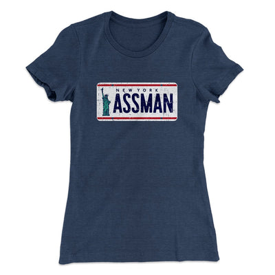 Assman Women's T-Shirt Indigo | Funny Shirt from Famous In Real Life