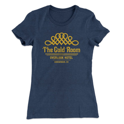 The Gold Room Women's T-Shirt Indigo | Funny Shirt from Famous In Real Life