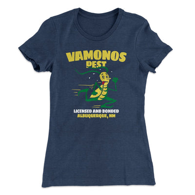 Vamonos Pest Control Women's T-Shirt Indigo | Funny Shirt from Famous In Real Life