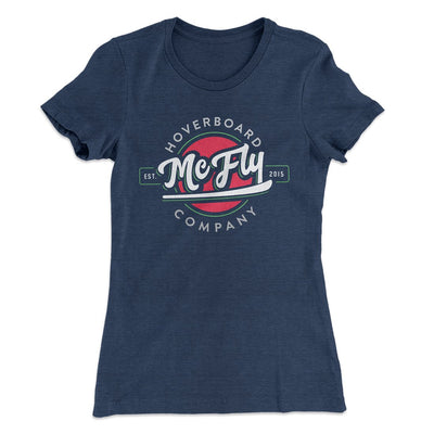 McFly Hoverboard Company Women's T-Shirt Indigo | Funny Shirt from Famous In Real Life