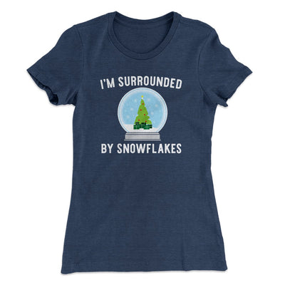 I'm Surrounded By Snowflakes Women's T-Shirt Indigo | Funny Shirt from Famous In Real Life