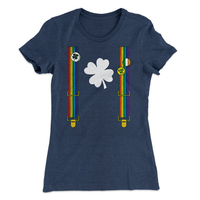 Irish Flair Outfit Women's T-Shirt Indigo | Funny Shirt from Famous In Real Life