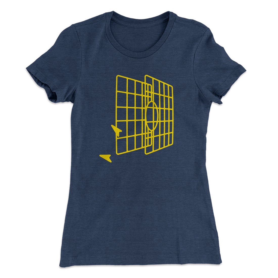 Millennium Falcon Target Women's T-Shirt | Funny Shirt from Famous In Real Life
