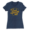 Nudie Magazine Day Women's T-Shirt Indigo | Funny Shirt from Famous In Real Life