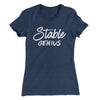 Very Stable Genius Women's T-Shirt Indigo | Funny Shirt from Famous In Real Life