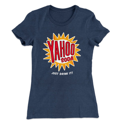 Yahoo Soda Women's T-Shirt Indigo | Funny Shirt from Famous In Real Life