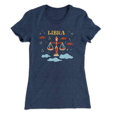 Libra Women's T-Shirt Indigo | Funny Shirt from Famous In Real Life