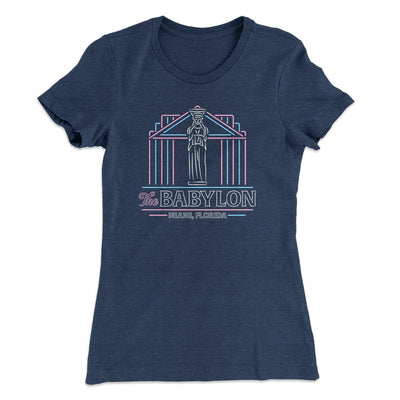 The Babylon Women's T-Shirt Indigo | Funny Shirt from Famous In Real Life