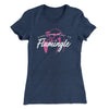 Single and Ready to Flamingle Funny Women's T-Shirt Indigo | Funny Shirt from Famous In Real Life