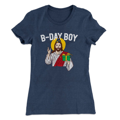 Christmas Birthday Boy Women's T-Shirt Indigo | Funny Shirt from Famous In Real Life