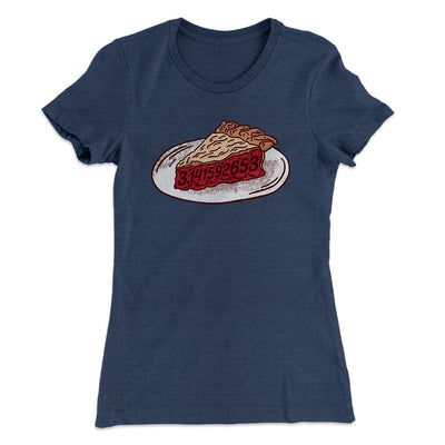 Slice of Pi Women's T-Shirt Indigo | Funny Shirt from Famous In Real Life