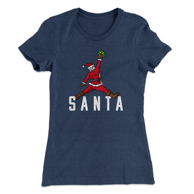 Air Santa Women's T-Shirt Indigo | Funny Shirt from Famous In Real Life