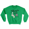 Thing's Driving Range Ugly Sweater Irish Green | Funny Shirt from Famous In Real Life