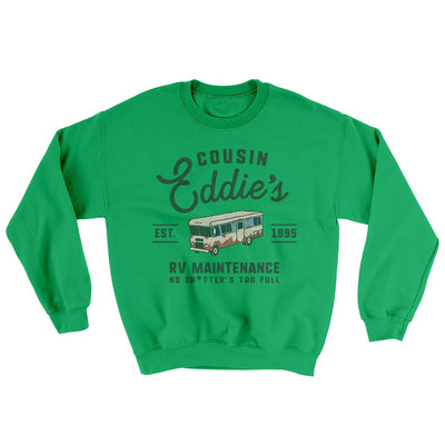 Cousin Eddie's RV Maintenance Men/Unisex Ugly Sweater Irish Green | Funny Shirt from Famous In Real Life