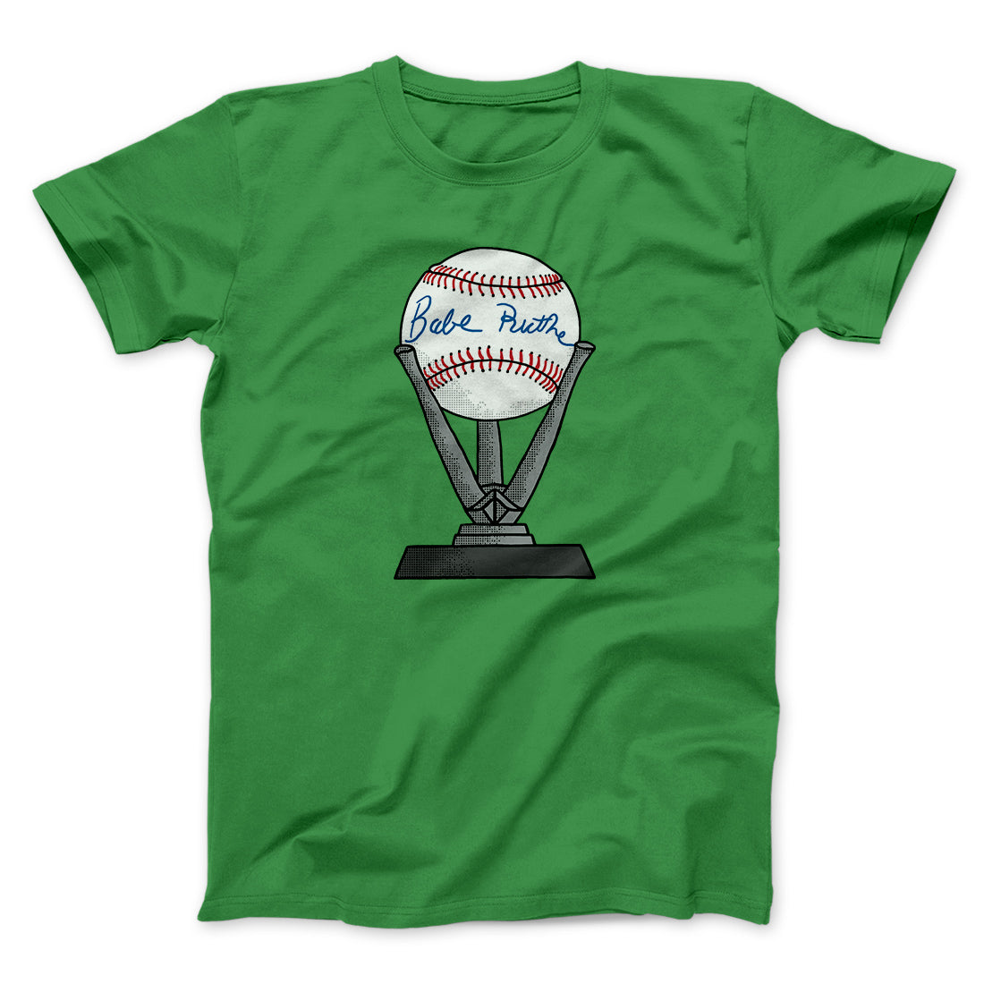 Babe Ruth Signed Ball Funny Movie Men/Unisex T-Shirt Kelly | Funny Shirt from Famous In Real Life