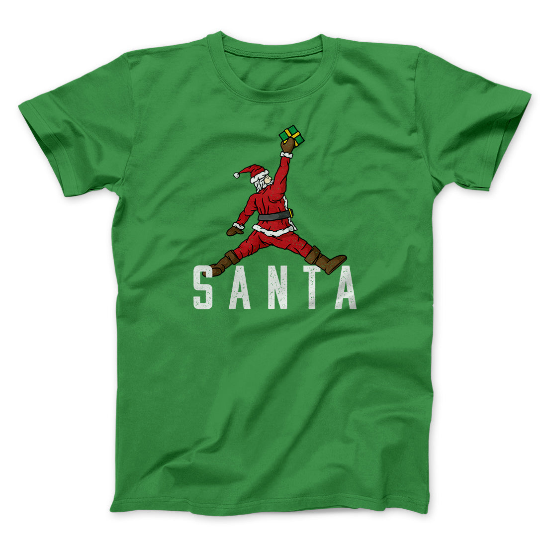 Air Santa Men/Unisex T-Shirt Kelly | Funny Shirt from Famous In Real Life