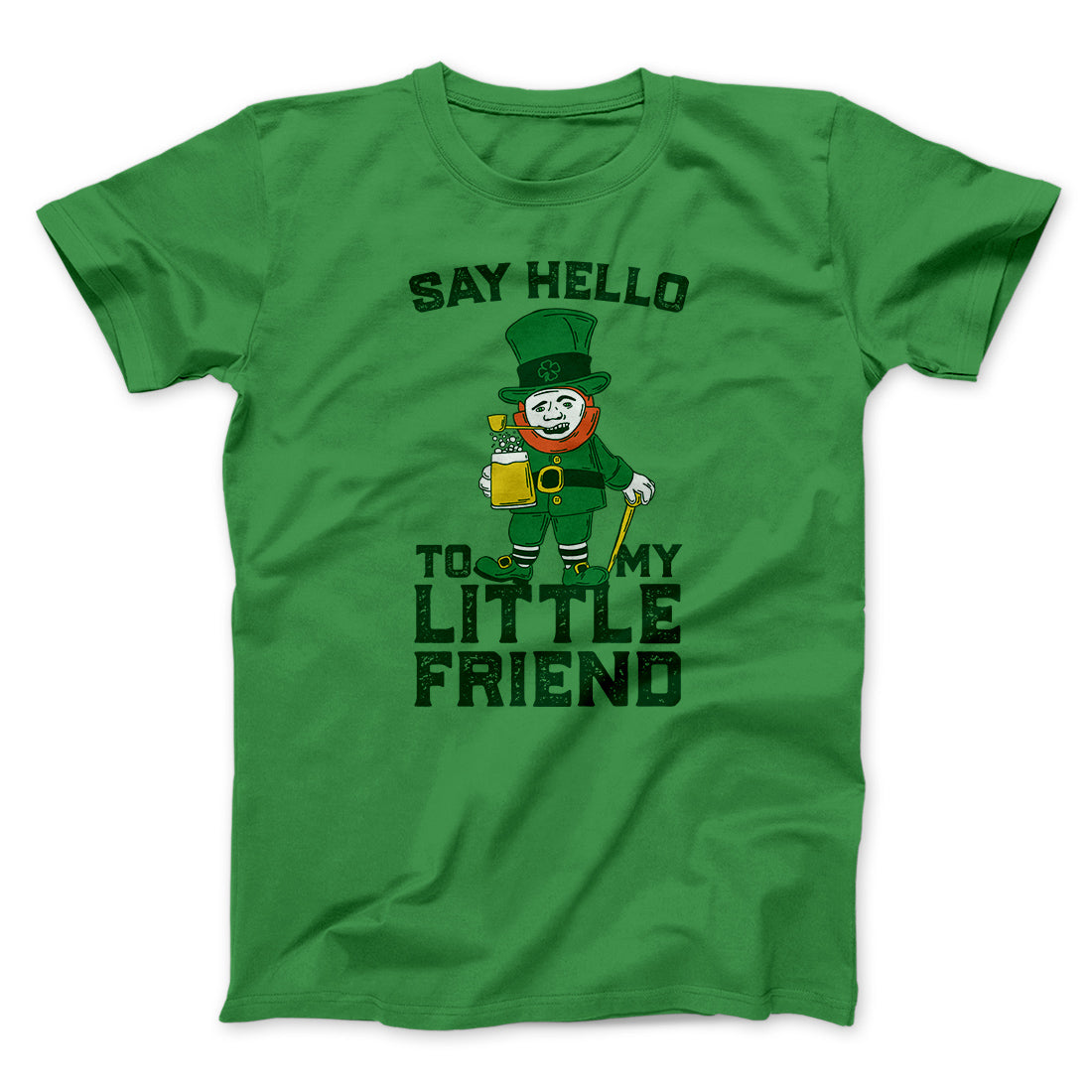 Say Hello To My Little Friend Men/Unisex T-Shirt | Funny Shirt from Famous In Real Life