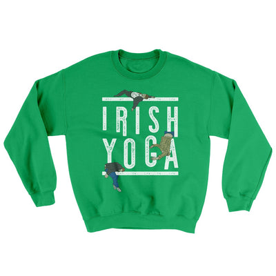 Irish Yoga Ugly Sweater Irish Green | Funny Shirt from Famous In Real Life