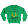 Zero Lucks Given Ugly Sweater Irish Green | Funny Shirt from Famous In Real Life