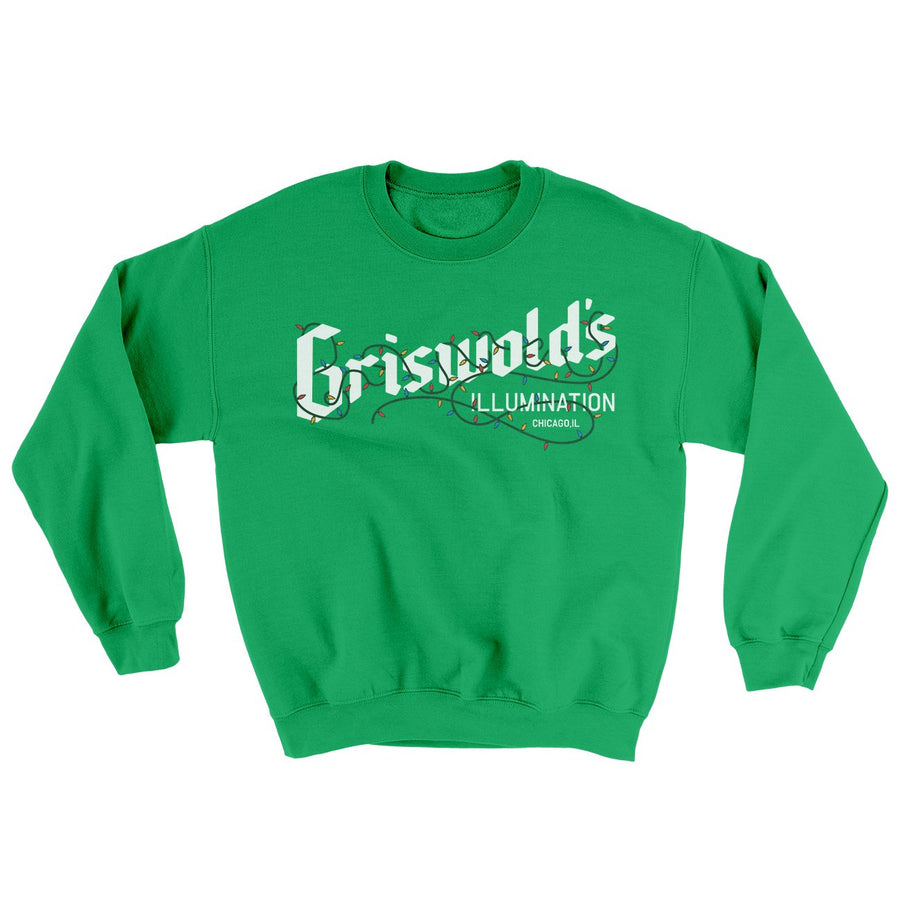 Griswold's Illumination Funny Movie Men/Unisex Ugly Sweater Irish Green | Funny Shirt from Famous In Real Life