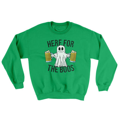Here For The Boos Ugly Sweater Irish Green | Funny Shirt from Famous In Real Life