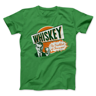 Whiskey - Breakfast of Champions Men/Unisex T-Shirt Kelly | Funny Shirt from Famous In Real Life