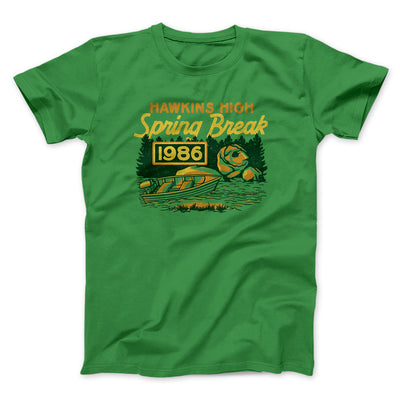Hawkins Spring Break 1986 Men/Unisex T-Shirt Kelly | Funny Shirt from Famous In Real Life