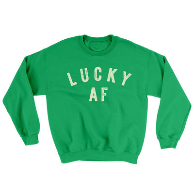 Lucky AF Ugly Sweater Irish Green | Funny Shirt from Famous In Real Life