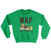 WAP- Wine & Presents Ugly Sweater Irish Green | Funny Shirt from Famous In Real Life