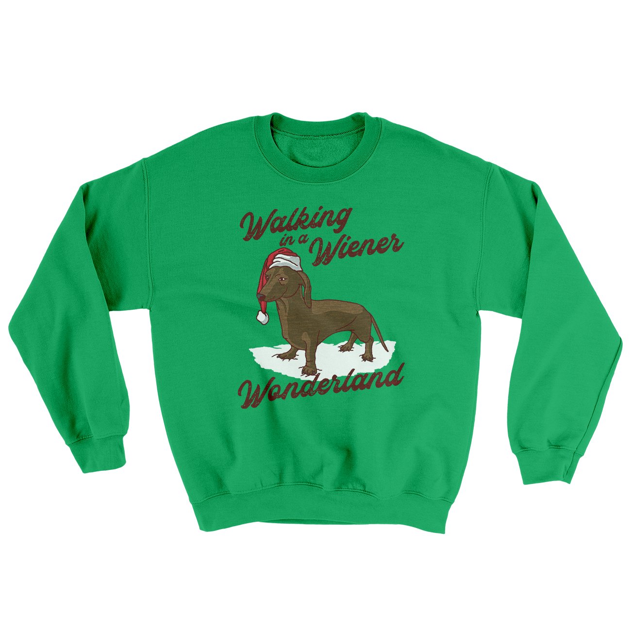Walking In A Wiener Wonderland Ugly Sweater | Funny Shirt from Famous In Real Life